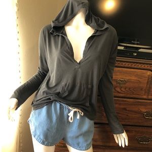 Tna hooded sheer sweatshirt